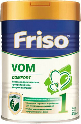 Сухая молочная смесь Friso Vom 1 Comfort с пребиотиками 400 г