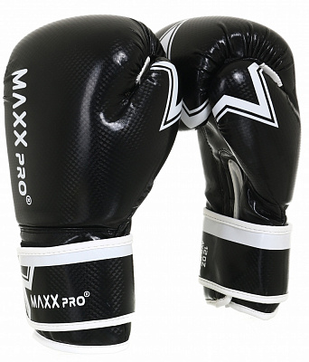 Боксерські рукавиці MaxxPro AVG-451 Black vynil-12 р. 12 12 ozoz Black vynil-12 чорний