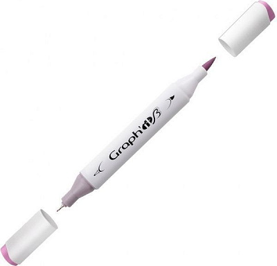 Маркер двусторонний Graph'it Brushmarker GI85275 красно-фиолетовый 