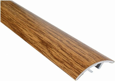 Поріжок алюмінієвий сходовий Olvis приховане кріплення 30x900 мм дуб світлий