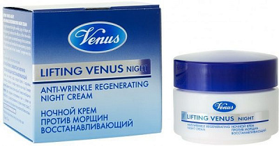 Крем для лица ночной ночной Venus восстанавливающий крем против морщин 