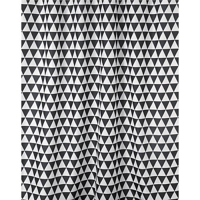 Шторка для ванны Bisk TXT PLAIN черно-белый (кольца в комплекте)