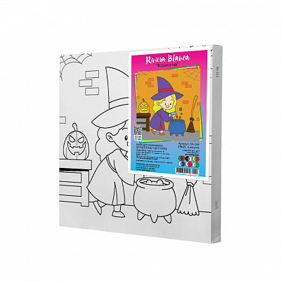 Набор для росписи на холсте Riviera Blanca Ведьмочка 25x25 см КА-163