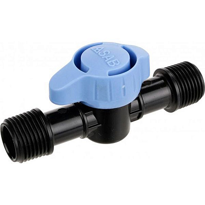 Мини-кран SAB для ленты капельного полива ОР 1/2 