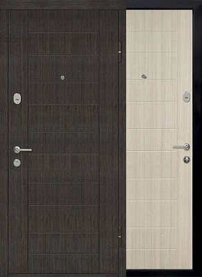 Дверь входная TM Riccardi Домино Стандарт дуб беленый 2050х860мм правая