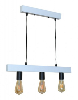 Світильник підвісний Геотон Крона А084-3 3x60 Вт E27 біло-чорний 48865