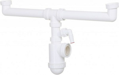 Сифон для кухонної мийки Alca Plast A448P-DN50/40