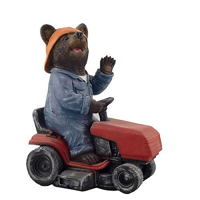 Фігура садова Decoline Ведмедик на тракторі