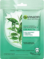 Маска Garnier Skin Naturals Увлажнение и свежесть с экстрактом зеленого чая 32 г 1 шт.