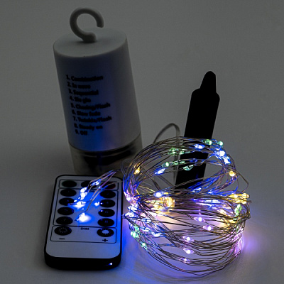 Декоративная гирлянда Altalusse (INL-2108B-100 Multicolor) встроенный светодиод (LED) 100 ламп 2 м 