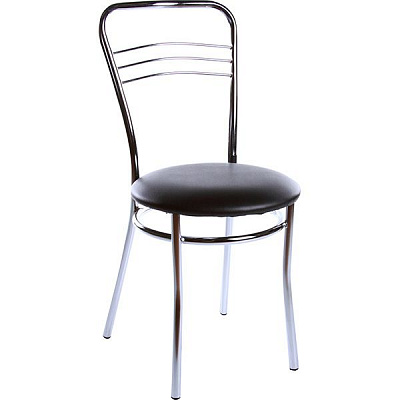 Стул обеденный Nowy Styl ARGENTO CHROME BOX-2 V-4 хром/черный