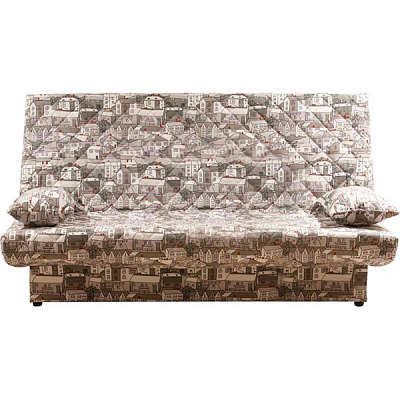 Диван прямой AMF Art Metal Furniture Ньюс с 2 подушками бежево-серый 1930x950x950 мм