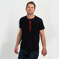 Футболка мужская Sol's Regent Вышиванка орнамент лентой р.2XL черный