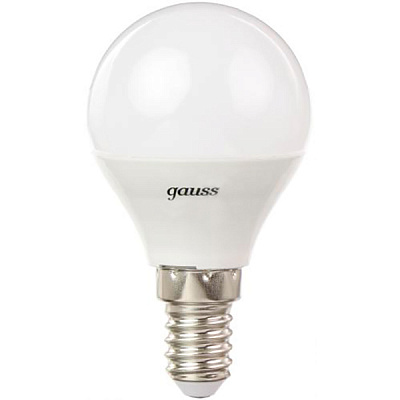 Лампа светодиодная Gauss Black 105101107 6.5 Вт G45 матовая E14 220 В 2700 К 