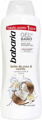 Гель для душа Babaria с кокосовым маслом и ванилью 1000 мл