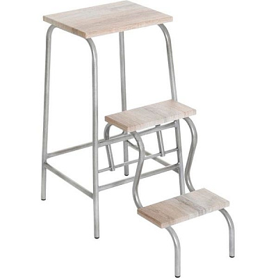 Табурет-лестница секвойя / серый 