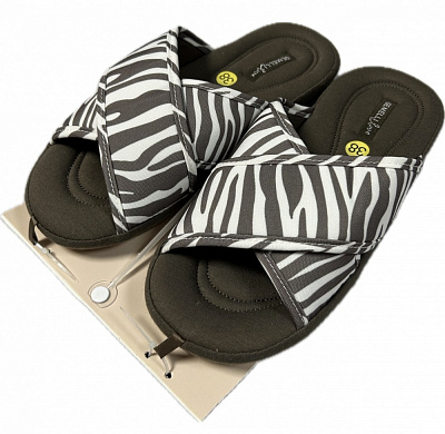 Тапки домашние Gemelli Волна р.38 коричневый