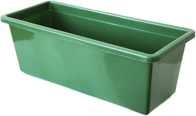 Горщик пластиковий для балкону 50 прямокутний 6,5л зелений