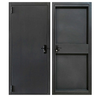 Двери входные Двери БЦ Техно черный 2050x960 мм правый