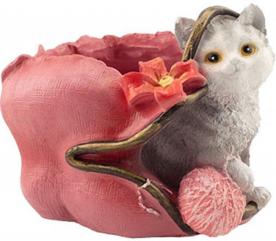 Кашпо декоративне Decoline Котик із клубком