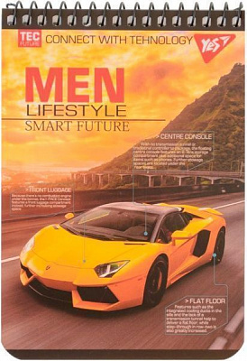 Книга для нотаток А6/80 жовтий автомобіль YES