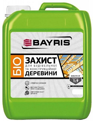 Грунт Bayris для конструкционной древесины Концентрат 1:9 бесцветный 5 л