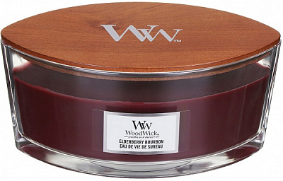 Свічка ароматична Woodwick Ellipse Elderberry Bourbon 453 г