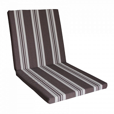 Подушка 42х84 см тексілк біло-коричнева смугаста 8230