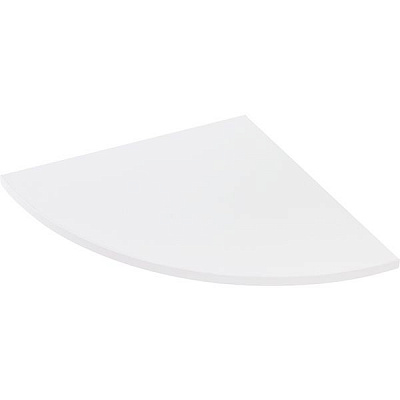 Полка ДСП угловая радиусная 300x300 мм белый 