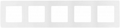Рамка пятиместная Legrand Etika вертикальная белый 672505