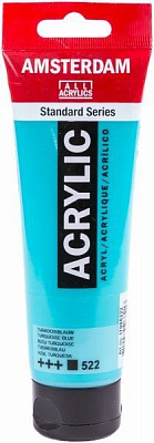 Фарба акрилова № 522 Бірюзовий синій 120 мл Amsterdam Standart Royal Talens