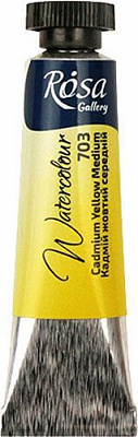 Фарби акварельні кадмій жовтий середній 10 мл 3211703 ROSA Gallery