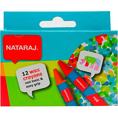 Карандаши восковые HPL-03А52, 12 шт. Nataraj