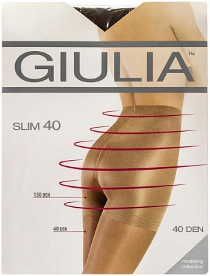 Колготки Giulia Slim 40 den р. 3 кремовий