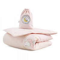 Комплект для дитячого ліжечка IDEIA Ранфорс Горошок пудровий 4820227284825
