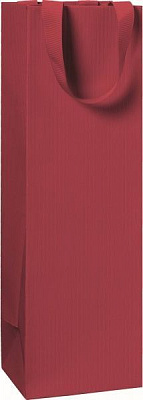 Пакет подарунковий One Colour dark red 11x10.5x36 см STEWO