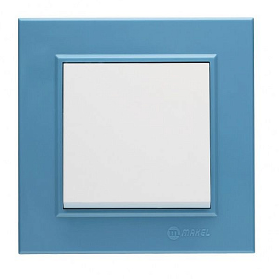 Рамка одноместная Makel Karea горизонтальная синий