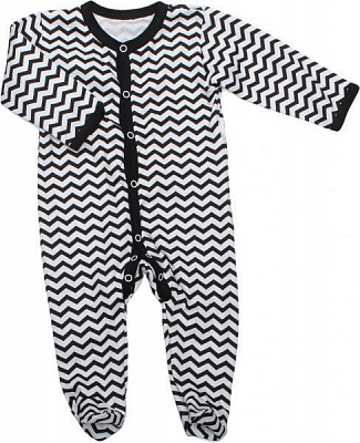 Комбинезон детский для мальчика Маленькие люди зигзаги 9501-110 р.86 черно-белый 