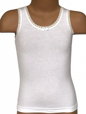 Майка для дівчаток Bibo р.116 білий 34151