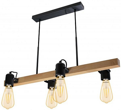 Подвес Светкомплект Loft WDL 4x40 Вт E27 черный 