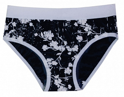 Труси для дівчаток KOSTA р.122–128 чорний із білим 2041-2