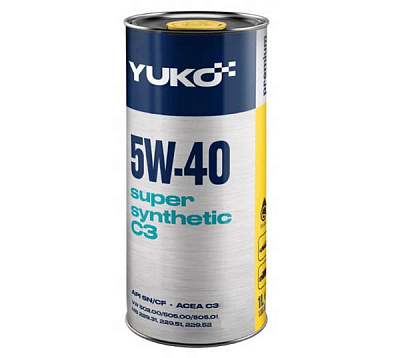 Моторне мастило YUKO SUPER SYNTHETIC 5W-40 1 л