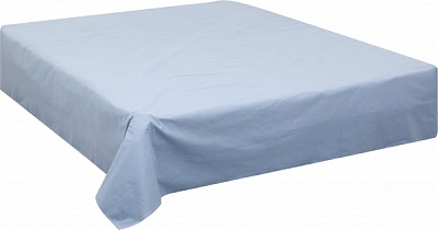 Простирадло 2.0 Basic Весняне листя преміум 220x240 см блакитний Luna