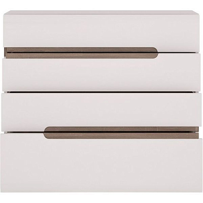 Комод Meble Wojcik Linate 44 4S альпійський білий/трюфель