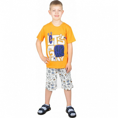 Комплект для мальчиков Roksana р.122–128 оранжевый №0014/12034 