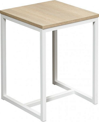 Табурет Лугалпроф Ілюзія дуб сонома / білий