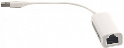 Кабель PowerPlant USB 2.0 – RJ45 (Ethernet) 0,15 м білий (DV00DV4066)