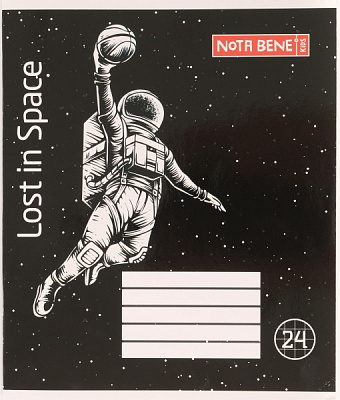 Зошит шкільний Space скоба 24 аркушів в клітинку Мрії збуваються