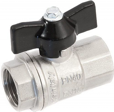 Кран шаровой General Fittings п/п ВВ 3/4 с бабочкой GF