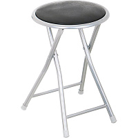 Табурет раскладной Button черный / серый 
